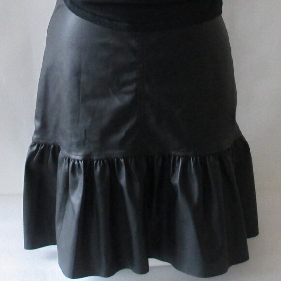 H&M FAUX LEATHER MINI SKIRT - Picture 6 of 13